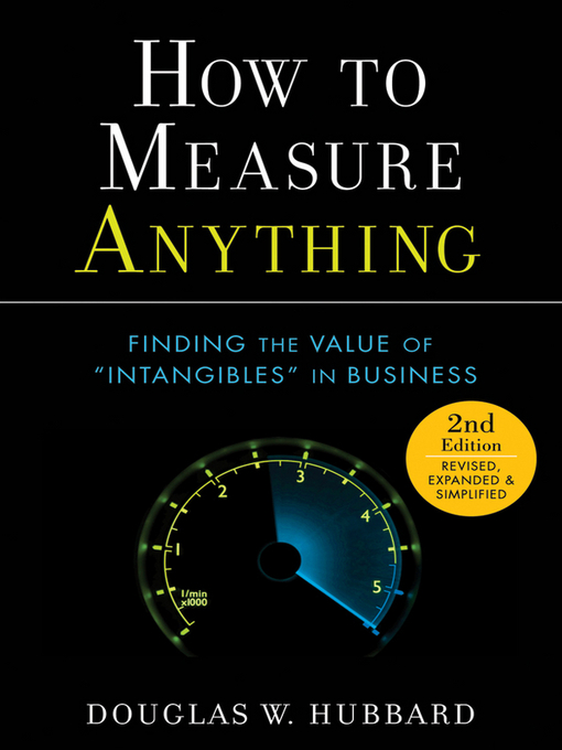 Title details for How to Measure Anything by Douglas W. Hubbard - Available